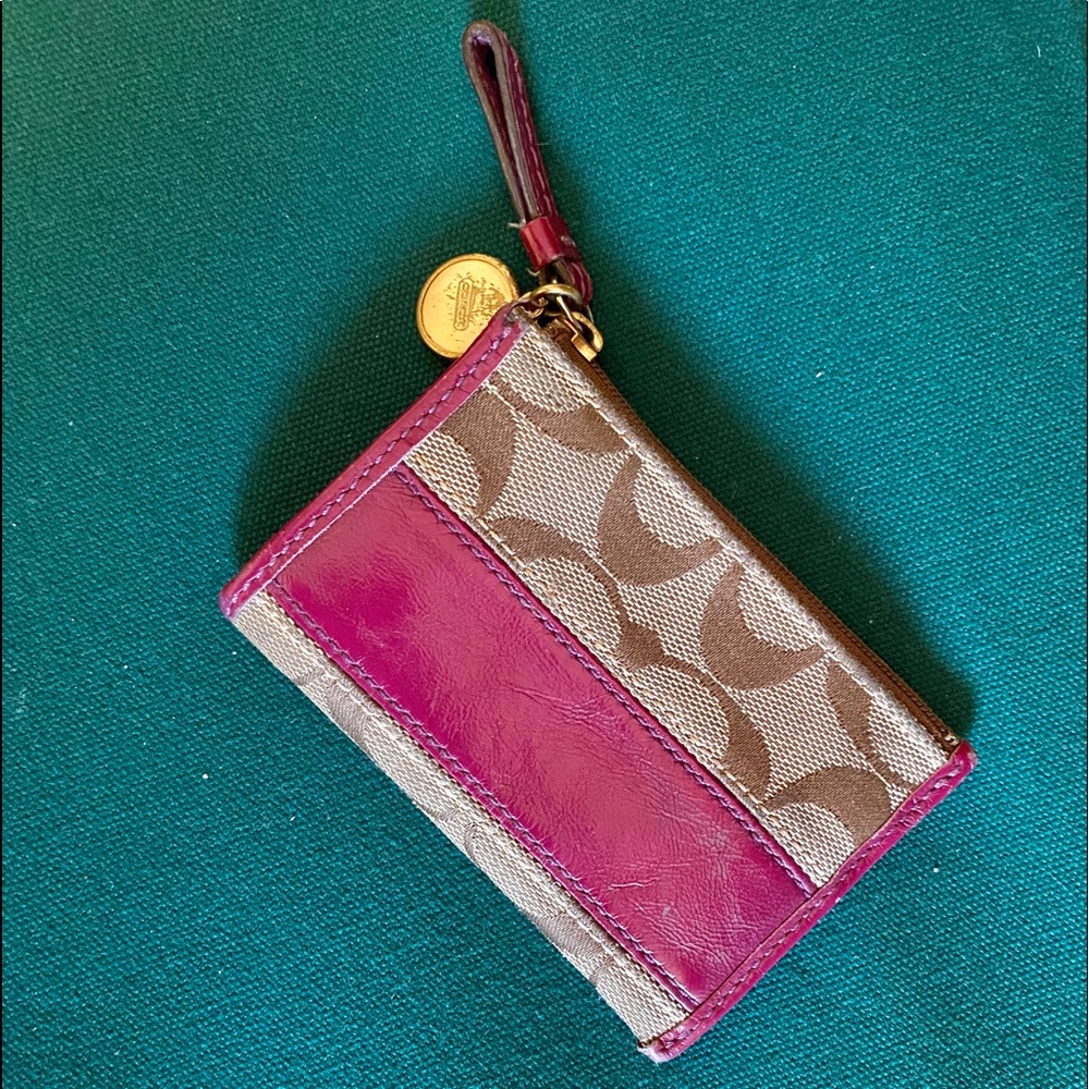 Coach Coin Purse Keychain Wallet Cardholder